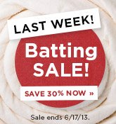Quilt Batting Sale