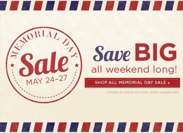 Memorial Day Sale