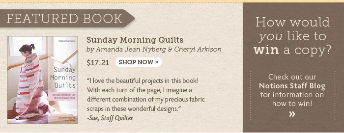 Featured Book: Sunday Morning Quilts