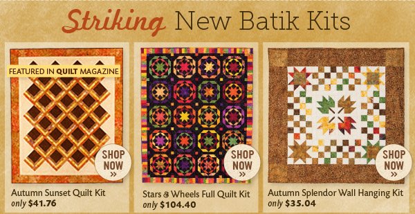 Striking New Batik Kits