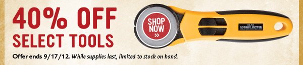 40% Off Select Tools