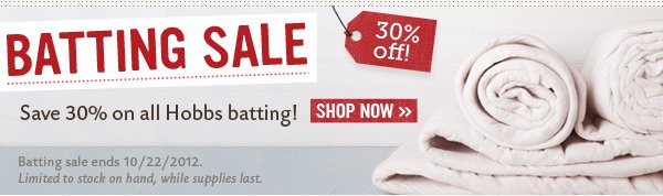 Batting Sale