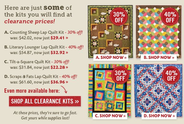 Great Kits at Clearance Prices