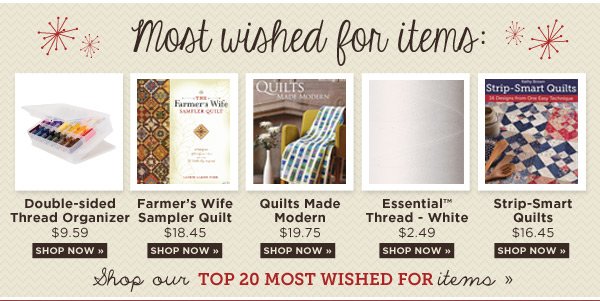 Most Wished for Items on Connecting Threads