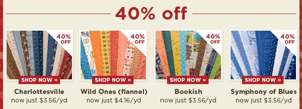 40% Off These Collections