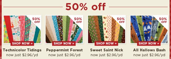 50% Off these collections