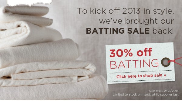 30% off Batting