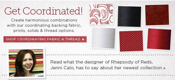 Coordinating Fabrics and Designer Comments
