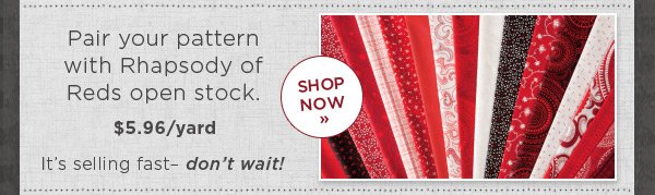 Rhapsody of Reds Open Stock
