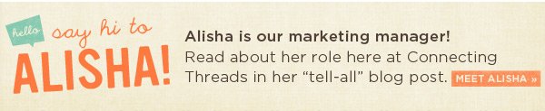Say hi to Alisha!