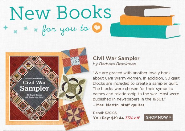 New Books for you to Love